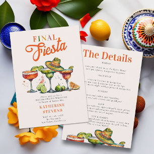Final Fiesta Margaritas Bachelorette Weekend Invitation
