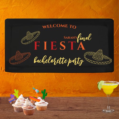 Final Fiesta Mexican Bachelorette Party Banner