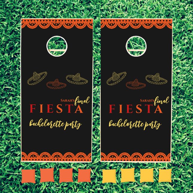 Final Fiesta Mexican Bachelorette Party Game (final fiesta bachelorette party outdoor game corn hole bachelorette party activities)