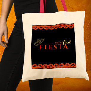 Final Fiesta Mexican Papel Picado Bachelorette Tote Bag