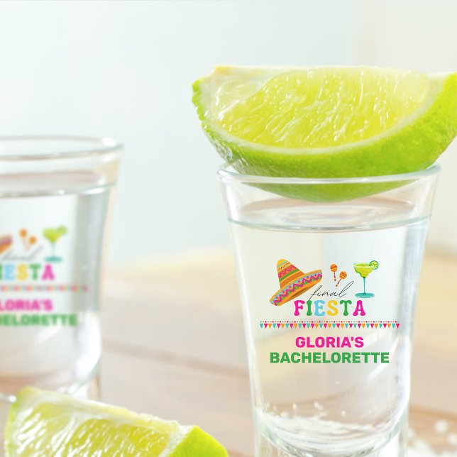 Final Fiesta Mexican Tequila Bachelorette Shot Glass (Creator Uploaded)