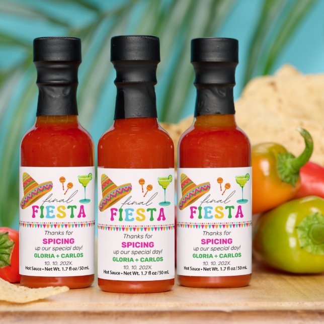 Final Fiesta Mexican Wedding Favor Hot Sauces (Multi)