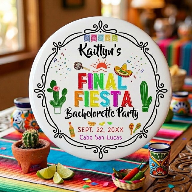 Final Fiesta Mexicana Bachelorette Party Button (Creator Uploaded)