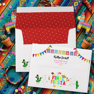 Final Fiesta Mexicana Bachelorette Party Custom Envelope