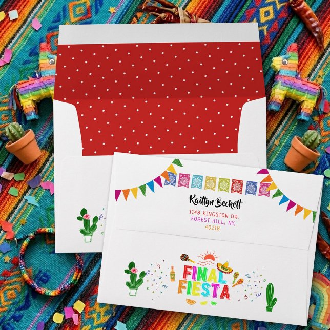 Final Fiesta Mexicana Bachelorette Party Custom Envelope (Creator Uploaded)
