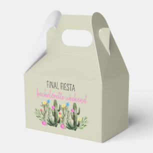 Final Fiesta Personalized Bachelorette Party Favor Boxes