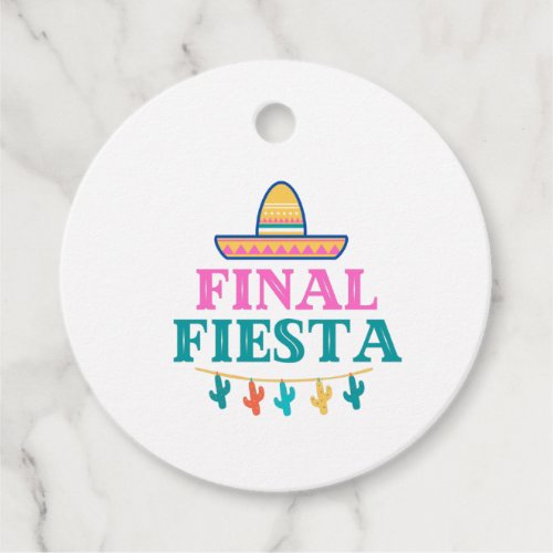 Final Fiesta Sombrero Favor Tags