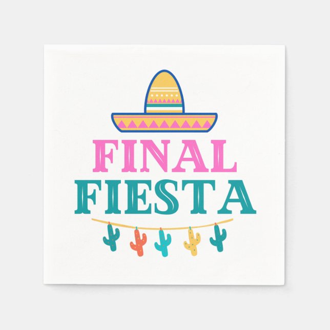 Final Fiesta Sombrero  Napkins (Front)