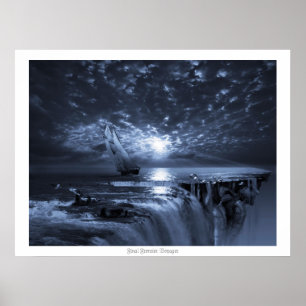 Final Frontier Voyager. The Flat Earth Society Poster