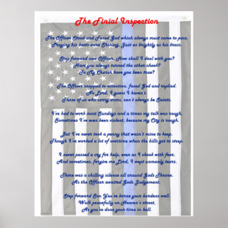 Final Inspection Police Poster