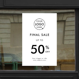 Final Sale   Business Event Logo Store Discount Window Cling