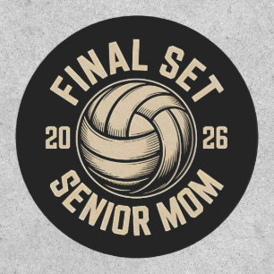 Final Set Senior Mom 2026 Graduation Volleyball Patch