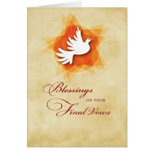 Final Solemn Vows, Nun Blessings, Holy Spirit Cards