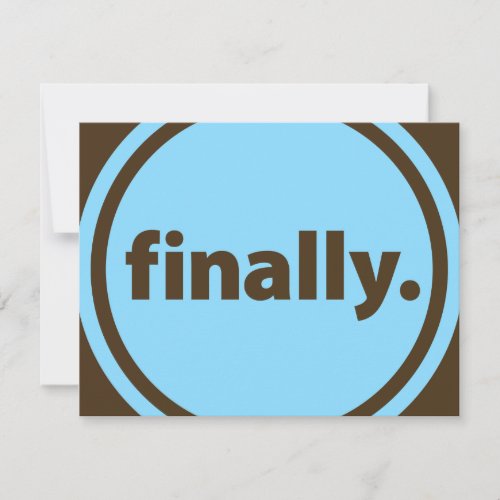 Finally. Personalized Invitation