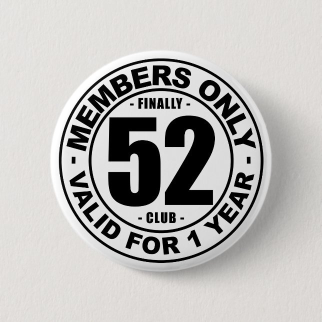 Finally 52 club button (Front)