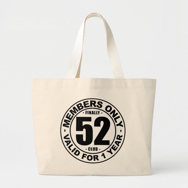 Finally 52 club large tote bag (Front)