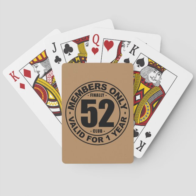 Finally 52 club poker cards (Back)