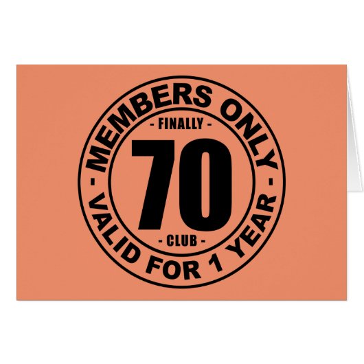 Finally 70 club (Front Horizontal)
