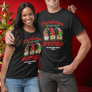 Finally Christmas With My Gnomies Family Matching T-Shirt