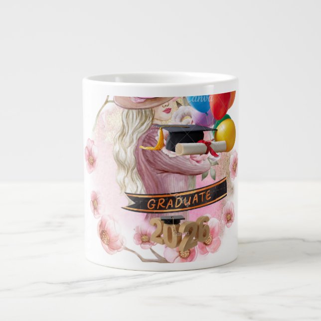 Finally! Class of 2026 Graduate Giant Coffee Mug (Front)