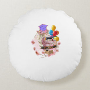 Finally! Class of 2026 Graduate Round Pillow