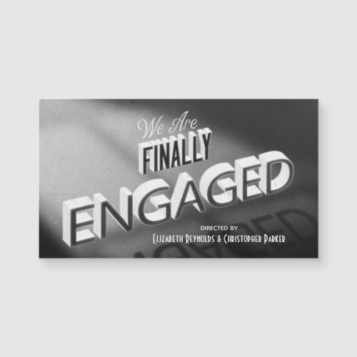 Finally Engaged Movie Black White Engagement