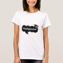 Finally Finished Graduation Black Bubble T-Shirt