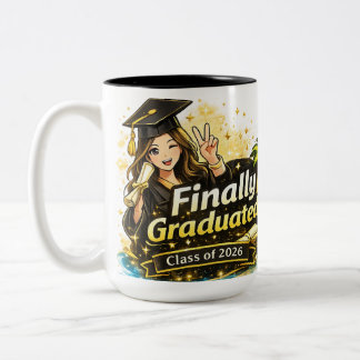 Finally Graduated Mug Class of 2026 Gift 
