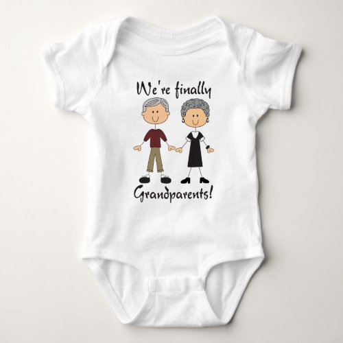 Finally Grandparents Baby Bodysuit