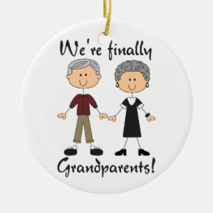 Finally Grandparents Ceramic Ornament