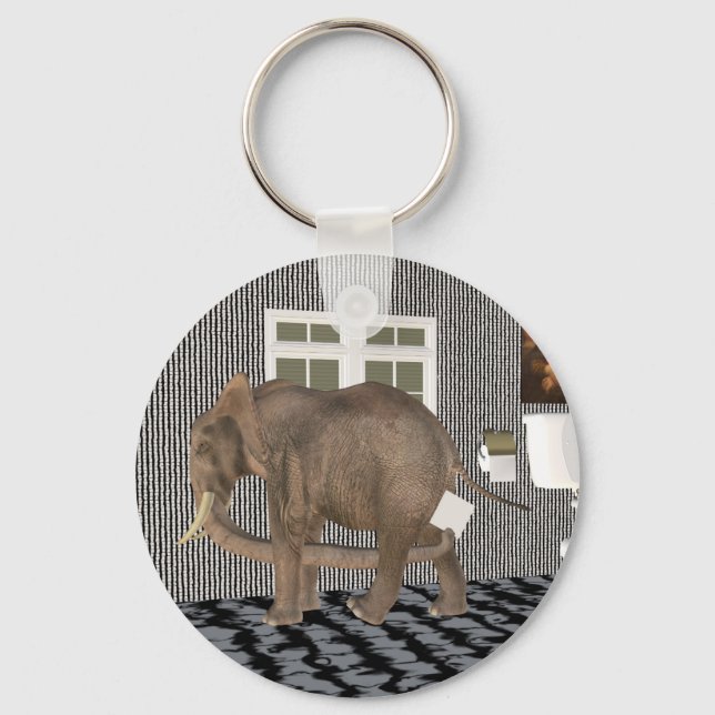 Finally Housebroken Keychain (Front)