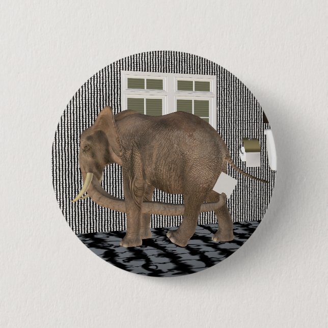 Finally Housebroken Pinback Button (Front)