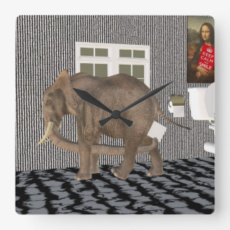 Finally Housebroken Square Wall Clock