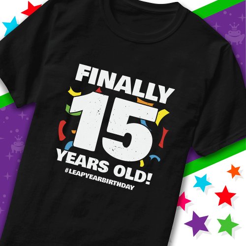 Finally Leap Year Leap Day 60th Birthday Feb 29th T_Shirt