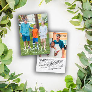 Finally Officially Ours 2 Photo Adoption Announcement