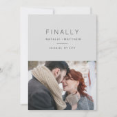 Finally, save the date photo announcement (Front)