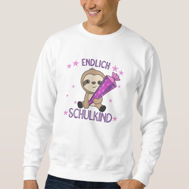 Finally Schoolkind Fault School Bag Enrollment Sweatshirt (Front)