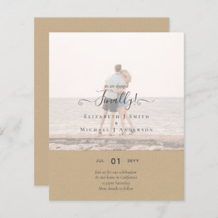 Finally We are Engaged! Wedding Announcement PHOTO