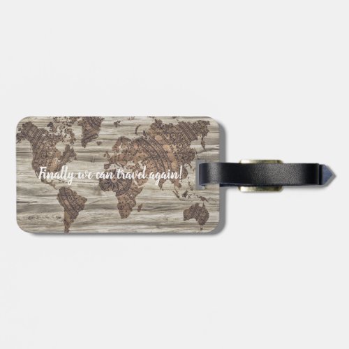 Finally we can travel again  luggage tag
