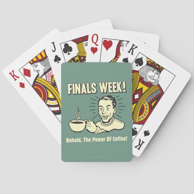 Finals Week: Behold Power Coffee Poker Cards (Back)