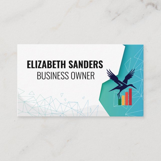 Finance Bird Logo | Corporate Business Card (Front)