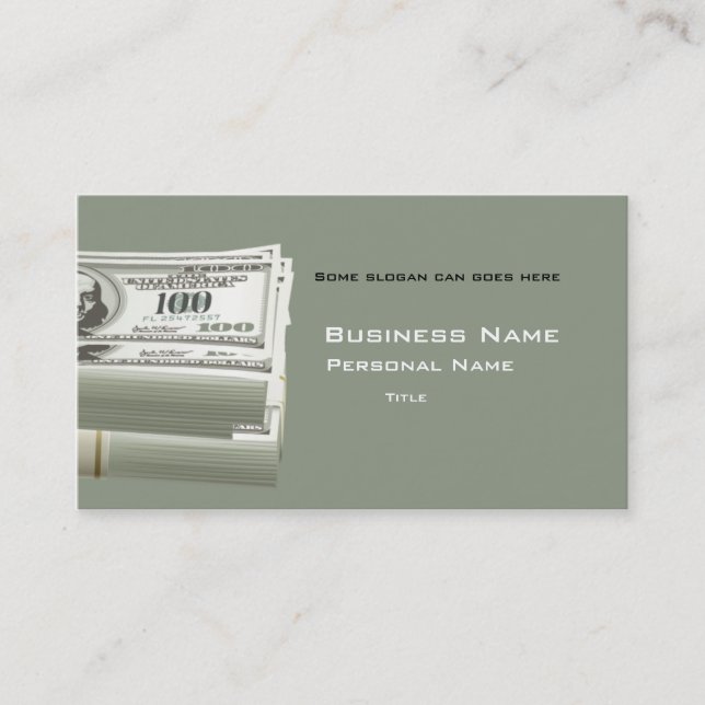 Finance Business Business Card (Front)