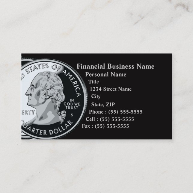 Finance Business Business Card (Front)