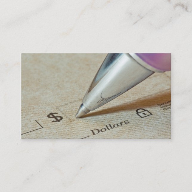 Finance Business Card (Front)