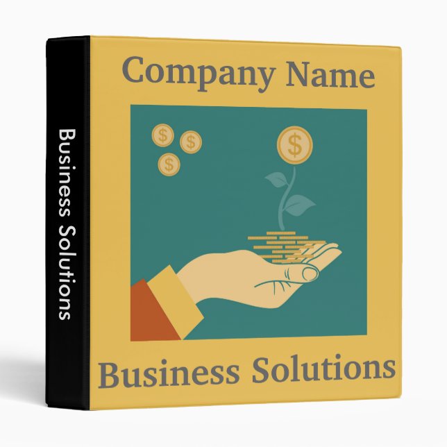 Finance business plans and presentation folder (Front/Spine)