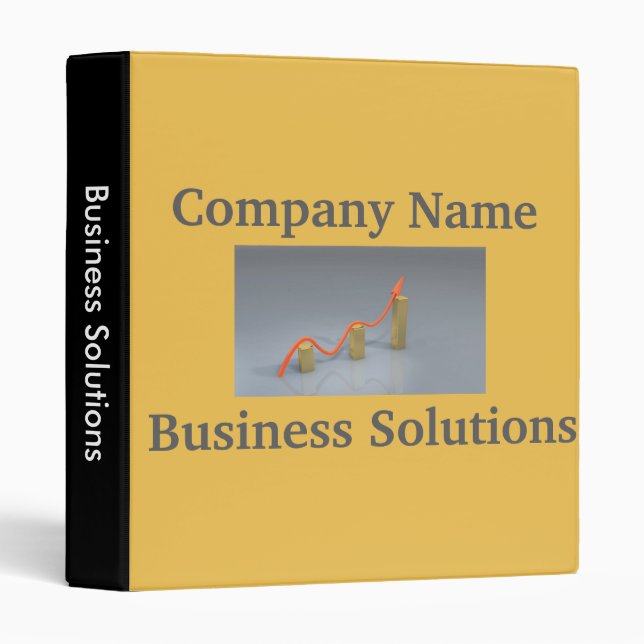 Finance business plans and presentation folder (Front/Spine)