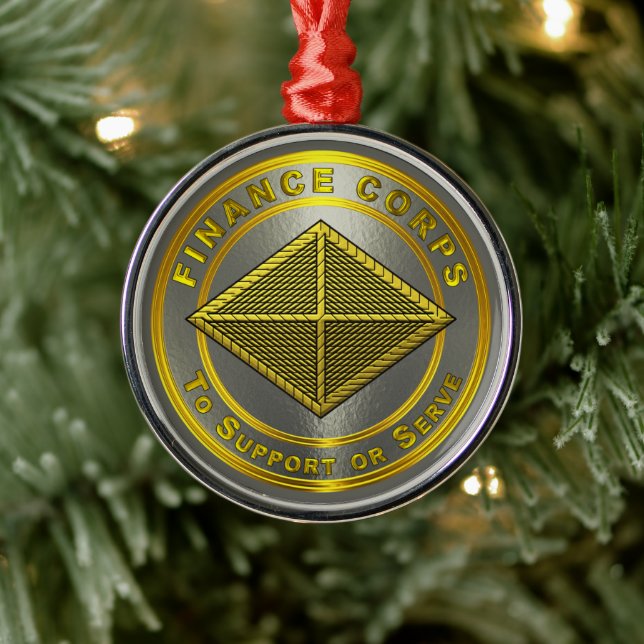 FINANCE CORPS METAL ORNAMENT (Tree)