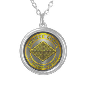Finance Corps Silver Plated Necklace