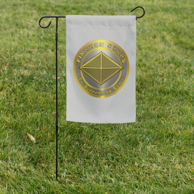 Finance Corps Veteran  Garden Flag (In SItu)