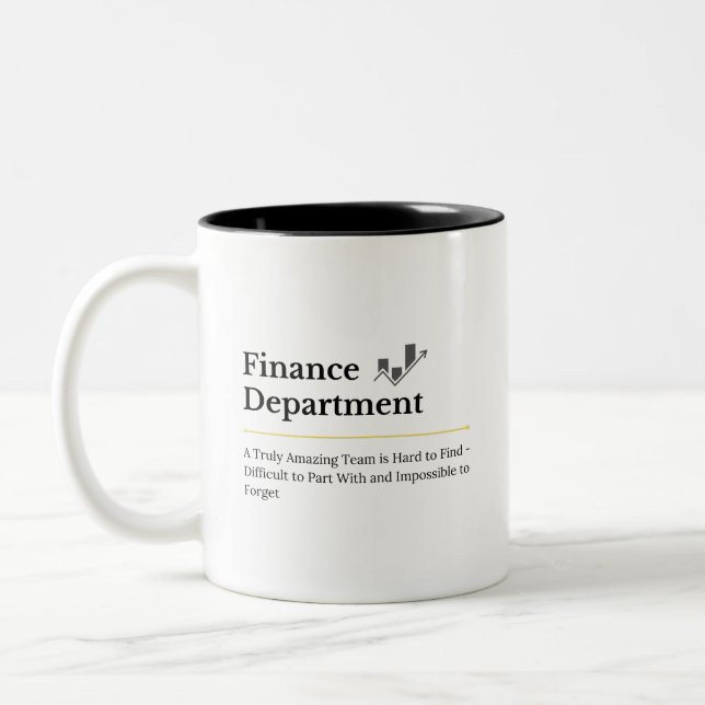 Finance Department Personalized Mug (Left)